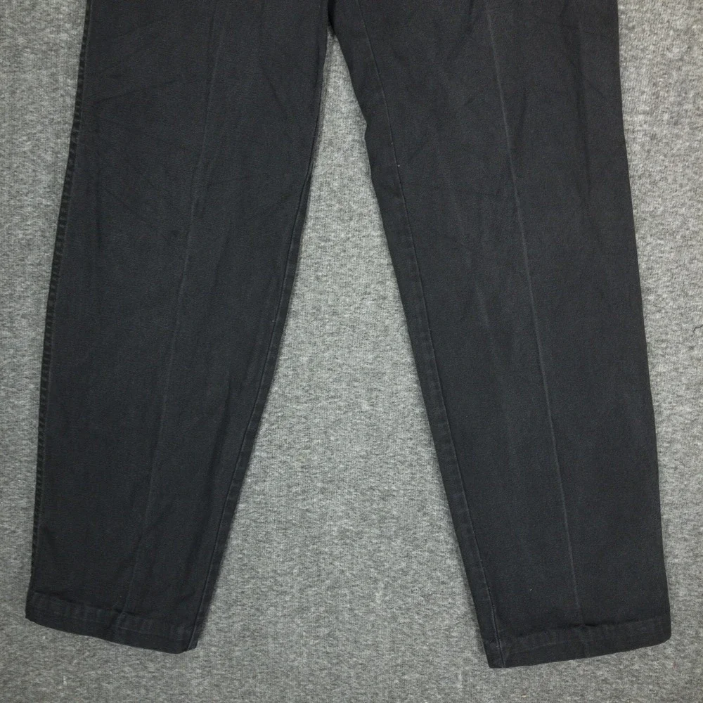 Vintage PCH Jeans Women's Size 32 L Black Cotton Denim High Rise Big Pockets